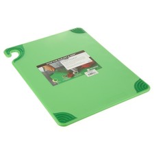 San Jamar 8121522 15 in x 20 in x 1/2 in Green SafTGrip® Cutting Board