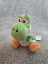Super Mario All Stars Nintendo Yoshi Plush 8" Green Stuffed Animal Little Buddy