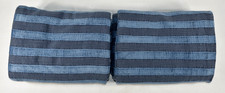 Pottery Barn Teen SAMPLE Heritage Stripe Blackout Curtains Set of 2 Blue 52x96