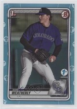 2020 Bowman Draft 1st Edition Sky Blue Foil Sam Weatherly #BD-109 1u6