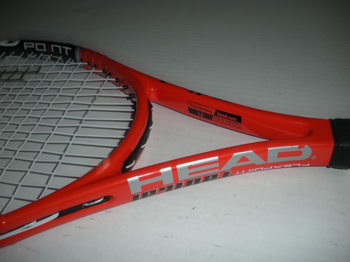 HEAD FLEXPOINT RADICAL OS 107 TENNIS RACQUET 4 3/8 (NEW STRINGS