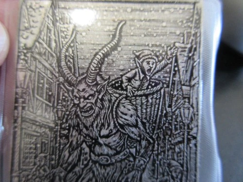 Black Hand Bullion 1/2 Oz Silver Krampus Nocturnal Noel .5 Oz .999