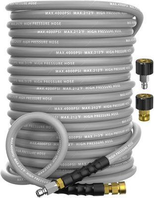 #ad Pressure Washer Hose 150FT 4000 PSI Kink Resistant Steel Braided Layer amp; Non... $224.84