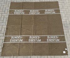Orig. BW Bundeswehr "Bundeseigentum" Felddecke Schurwolle 1965 NOS #3531