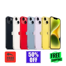 Apple iPhone 14 128GB Unlocked Verizon AT&T LTE iOS 5G Smartphone