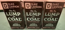 3 Pack Duke Cannon Lump Of Coal Big Ass Bar Of Soap 10 oz