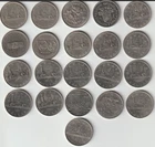 CANADA NICKEL DOLLAR SET, 1968 TO 1986, CIRCULATED 21 PCS.