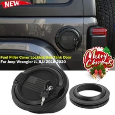 Fuel Filler Cover Locking Gas Tank Door W/ Lock for Jeep Wrangler JL JLU 2018-22