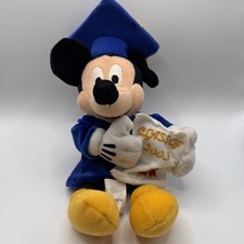 Disney Mickey Mouse Graduation Plush Class of 2003 Disney Store Stuffed Toy