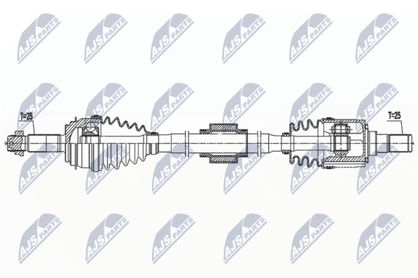 NTY Antriebswelle NPW-KA-398 FüR KIA-image