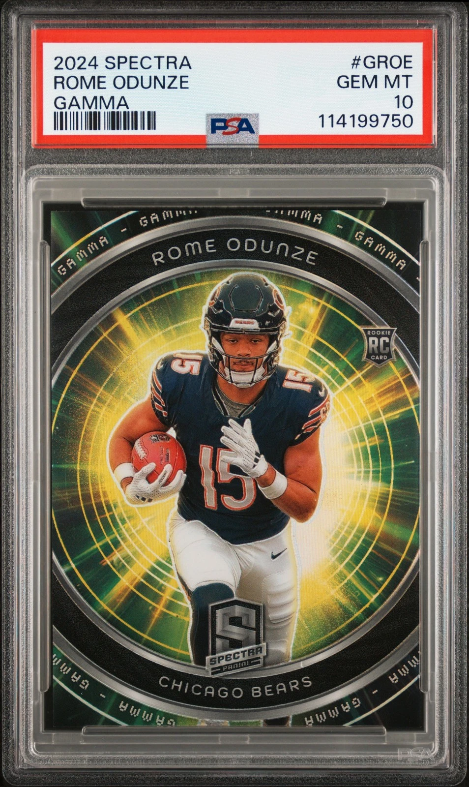 Rome Odunze Panini Spectra Gamma #GROE Base