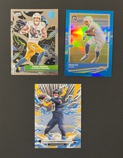 Justin Herbert & Keenan Allen - LA Chargers - 3 Card Lot (Aqua Prizm /299)