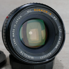 Minolta MC Rokkor-PF 50mm f/1.7 35mm SLR Film Camera Lens