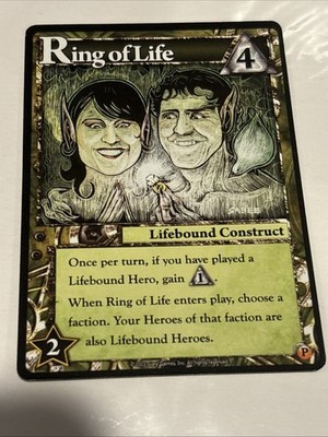 Ascension: Storm of Souls Promo Card - Ring of Life New 2011