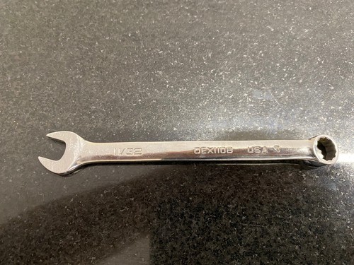 snap on 11/32" 12-Point SAE Short Combination Wrench Oex110b - Picture 2 of 4