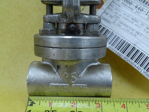 Vogt Valve Co Stainless Gate Valve 3/4" 800#, SW-12401 - Bild 2 von 10