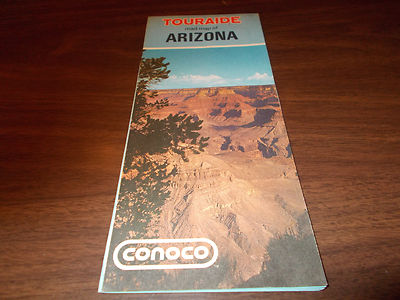 1971 Conoco Arizona Vintage Road Map