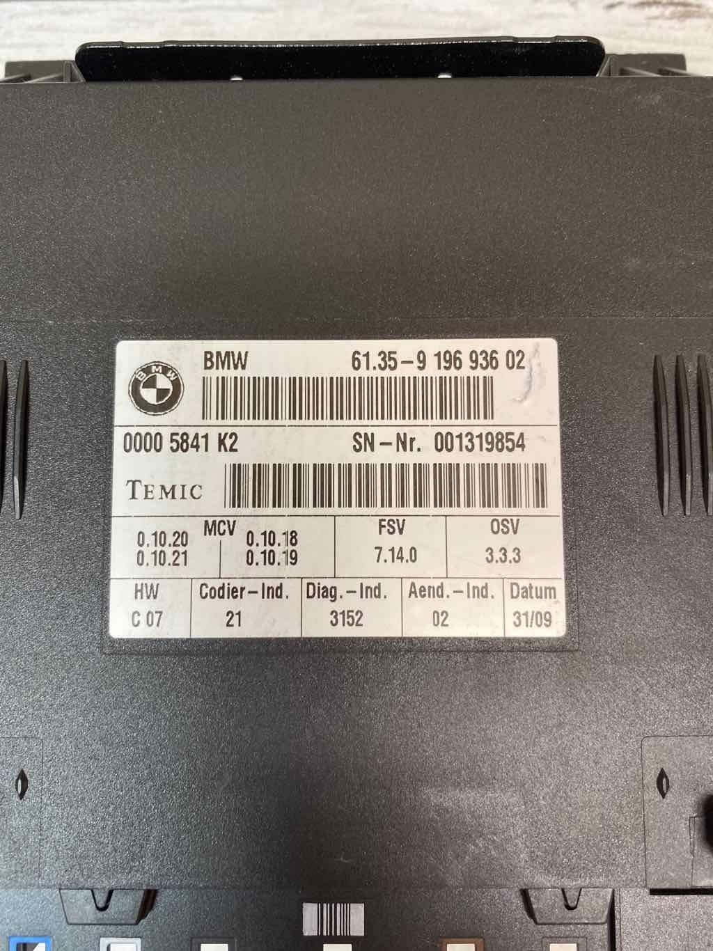 2008 2010 BMW 128I MEMORY SEAT CONTROL MODULE ASSY OEM 61359196936 
