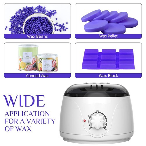 Professional Wax Heater Warmer Hair Removal Depilatory Waxing Kit + 400G Beans - Picture 3 of 14