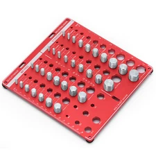 34 Nut and Bolt Thread Checker Standard and Metric Bolt Size Thread Gauge Board