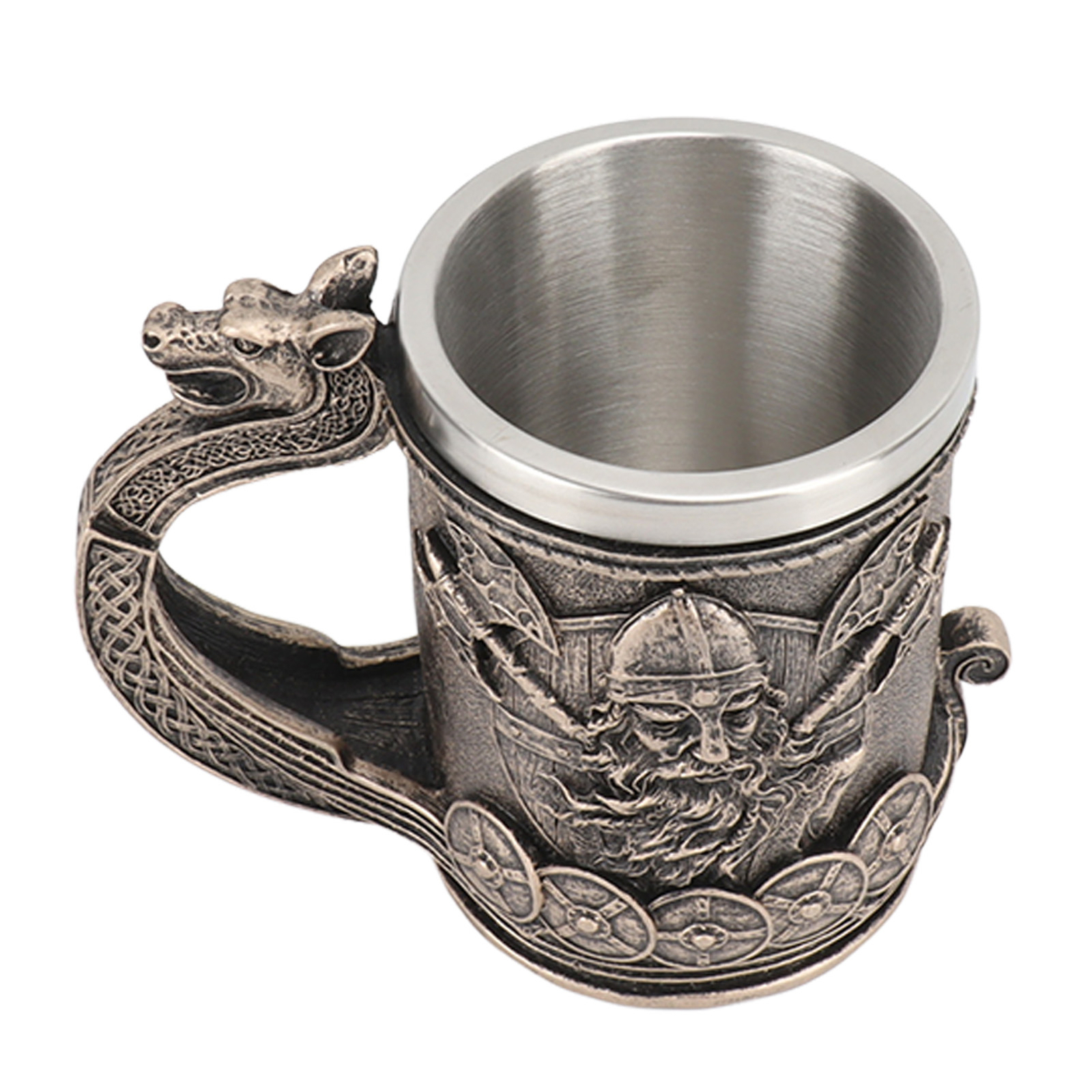 Viking Mug Danegeld Tankard Mug With Stainless Steel Insert Resin Skull Viking Coffee Beer Mugs | Viking Sons Of Odin