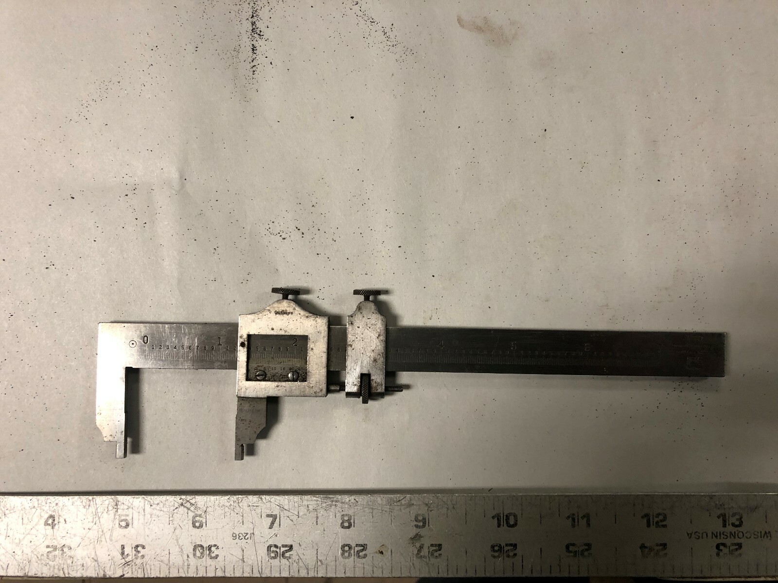 MACHINIST LATHE MILL Machinist Brown & Sharpe Vernier Caliper Gage ShB ...