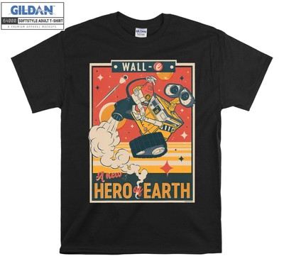 Pixars Wall E A New Hero Of Earth Retro Hoodie Tshirt Herren Damen Unisex AB198