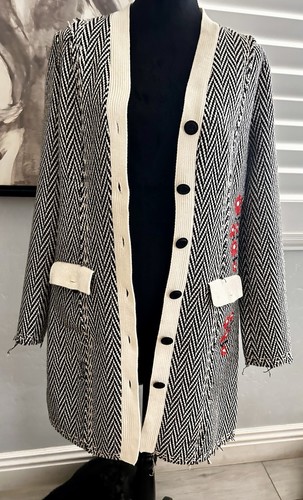 American Retro Vintage Women’s Wool Coat Mid Length size 42 - Picture 3 of 10