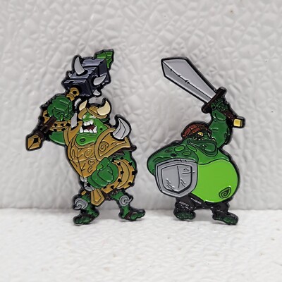 2018 Activision Numskull Spyro Gnasty Gnorc Pins 2'' Rare HTF!