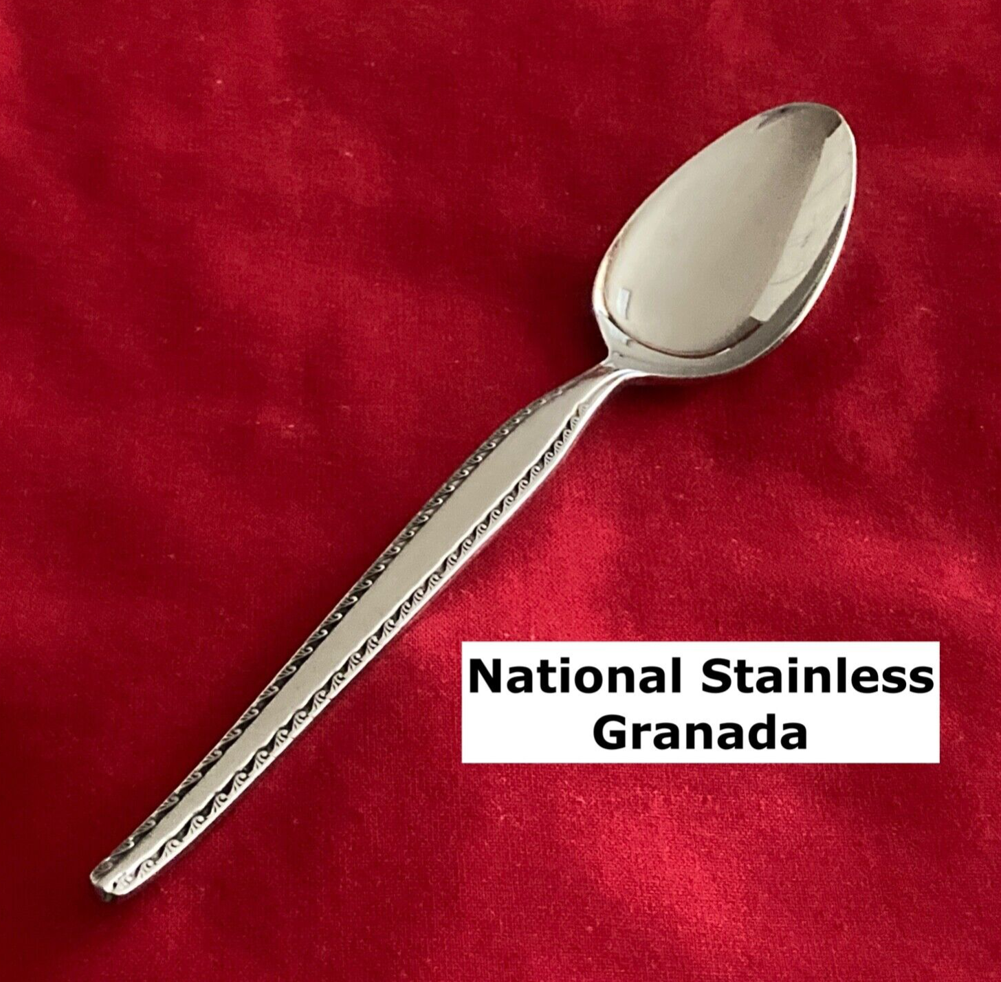 National Stainless GRANADA Teaspoon 6 3/8 Inch Stainless Steel Flatware