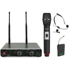 Chord Su20 Compact Dual Uhf Microphone Set Handheld & Headset (new)