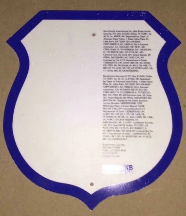  NEW - 2- Reflective Brinks Yard Signs + 6 2-sided Decals + 2 Solar Lights - Image 2 of 4