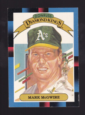 1987 Donruss Diamond Kings Mark McGwire #1 Oakland Athletics