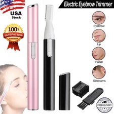 Electric Eyebrow Trimmer Women's Precision Facial Razor Mini Comb Men's Razor US