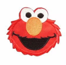 Sesame street Elmo Embroidered Iron On / Sew On Patch