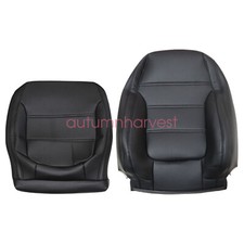 Fits 2011 2012 2013 2014 2015 2016 2017 Vw Jetta Front Leather Seat Cover Black