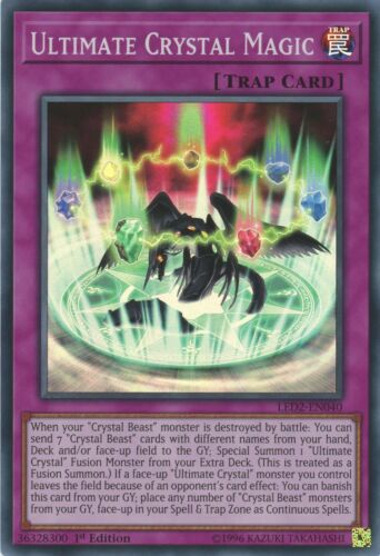 Yugioh Ultimate Crystal Magic LED2-EN040 Super Rare 1st Edition Mint Condition  - Picture 1 of 1