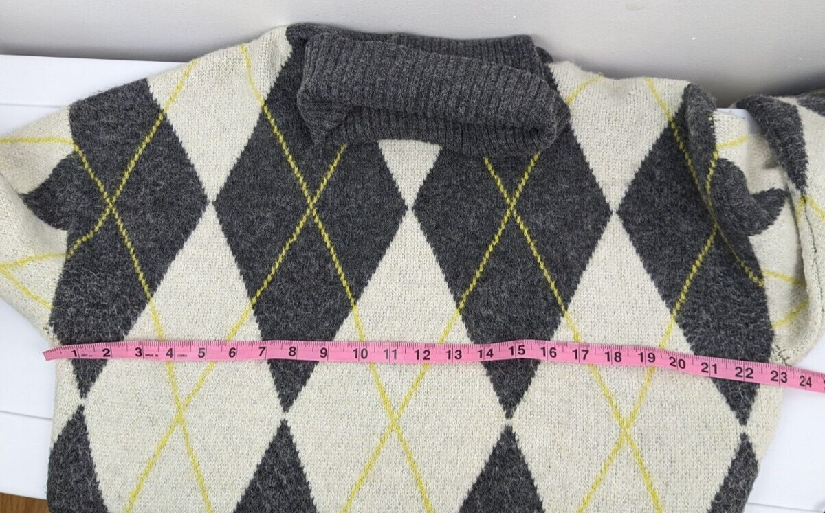 Pringle of Scotland x H&M Womens Argyle Turtleneck Sweater