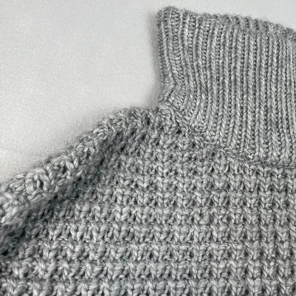 Женский свитер Tracy Reese XS серый рукав 1/2 вязаная водолазка альпака шерстяная смесь - Изображение 4 из 4