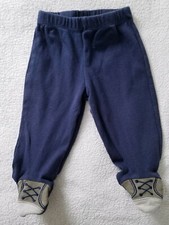 Carters  Boy's Sweat Pants W/ Feet  Size 6 Mo.  Blue