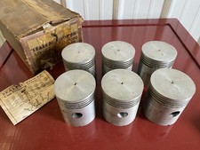 1933 Chrysler Co 6cyl Piston Standard Size Set Of 6 Aluminum Lo-ex 735p Nors