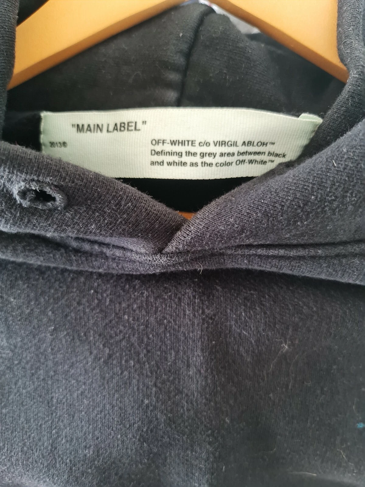 OFF WHITE Felpa con cappuccio bianca spenta