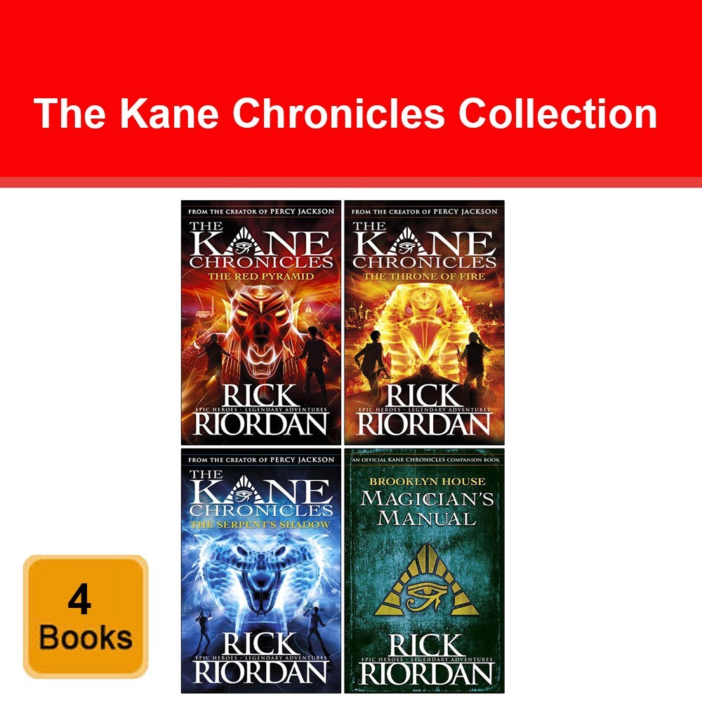 The Kane Chronicles Collection 4 Books Set by Rick Riordan The Red Pyramid