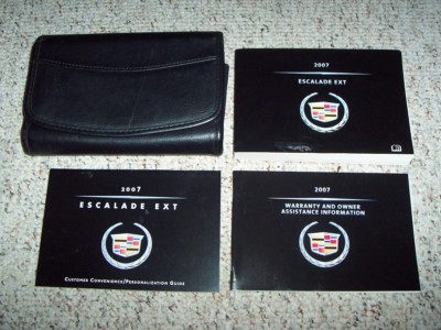 2007 Cadillac Escalade EXT Pickup Owner Owner's Manual User Guide Set 6.2L V8