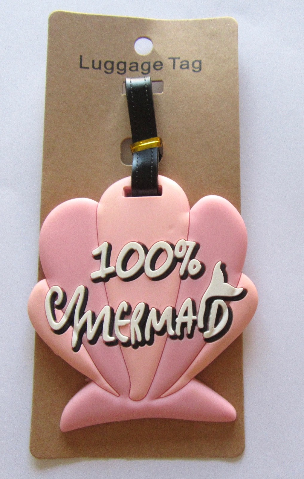 Tag- Shell- 100% Mermaid  Purple Pink- Mermaid Tail