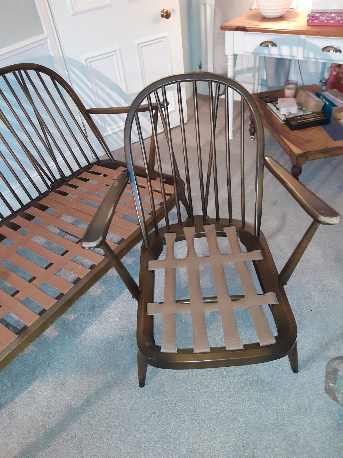 Ercol Windsor Sofa + 2 Chairs eBay