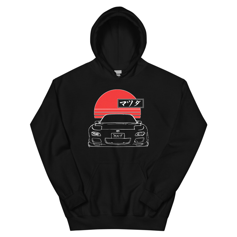 JDM RX-7 Red Sun Japanese Tuner Drift Street Racing RX7 Unisex