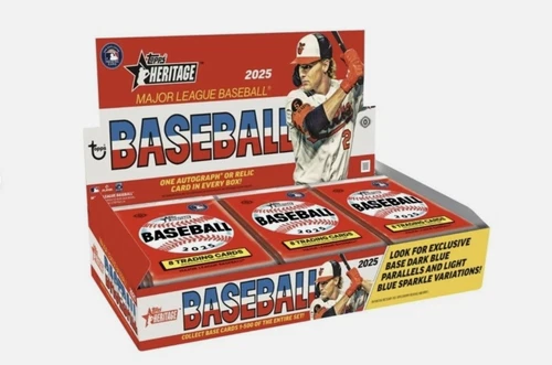 2025 Topps Heritage Baseball Factory Sealed Hobby Box