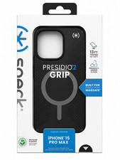 Speck Presidio 2 Grip Case with MagSafe For Apple iPhone 15 Pro Max Black