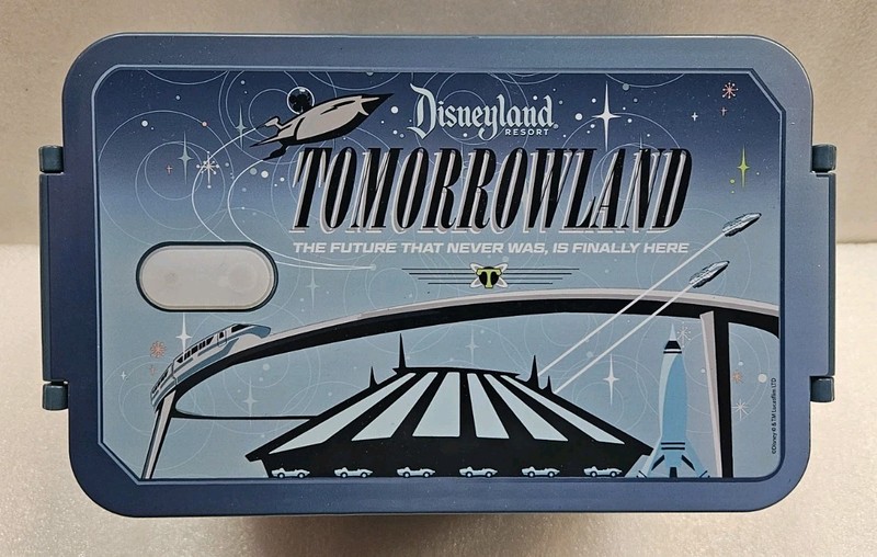 Disney Parks Disneyland Tomorrowland Skyline Bento Box 70th Celebration Retro